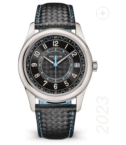 Cheapest Patek Philippe Calatrava White Gold Black - Sky Blue 6007G Watches Prices Replica 6007G-011